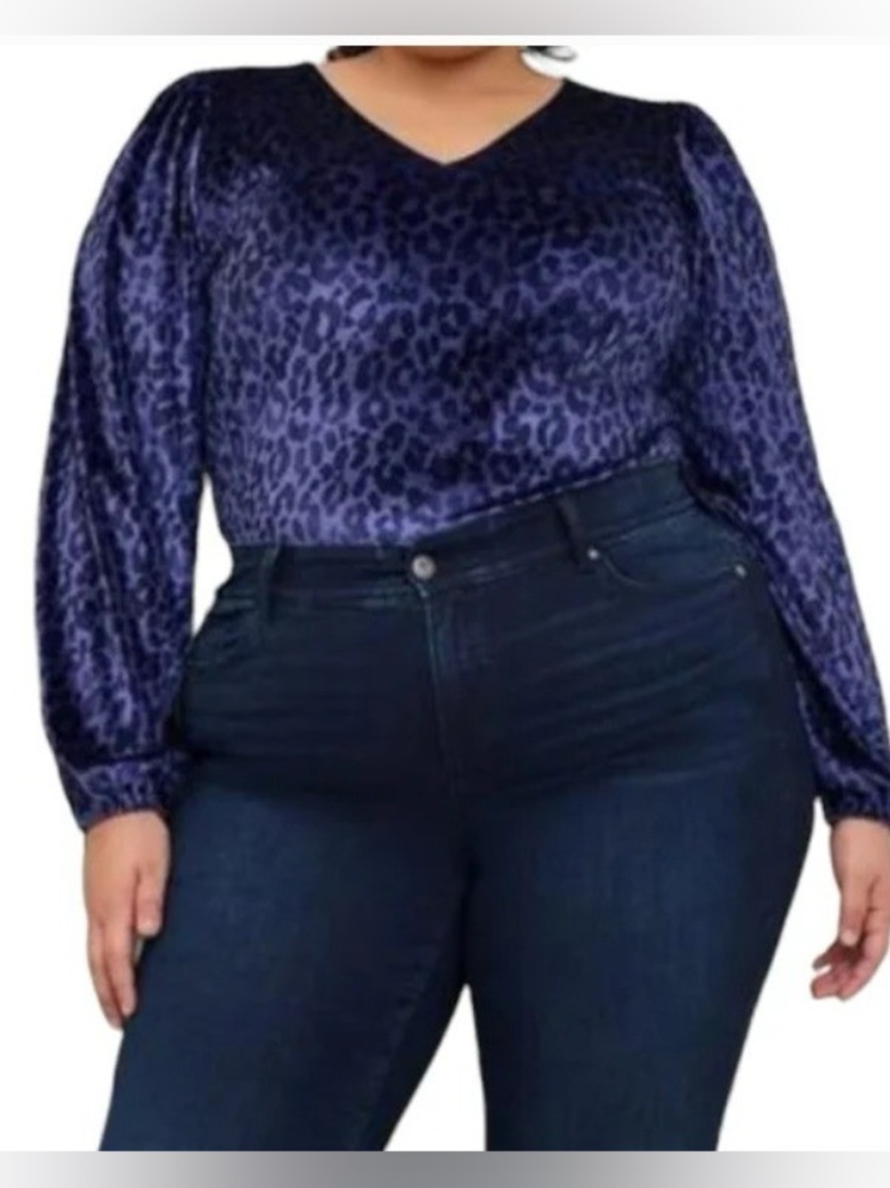 Torrid Stretch Velvet V-neck Long Sleeve Body Suit
